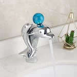 Bathroom Sensor Basin Faucet Brass Dolphin Basin Faucet Single Hole Hot And Cold Basin Sink Faucet Mixer Tap
