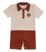 Mamatti Body s nohavičkami Baby Fox - béžová/hnědá, vel. 62 (2-3m)