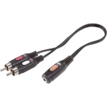 SpeaKa Professional SP-7870256 cinch / jack audio prepojovací kábel [2x cinch zástrčka - 1x jack zásuvka 3,5 mm] 1.50 m