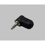 Jack konektor 3,5 mm BKL Electronic 1107005, zástrčka úhlová, 3pól./stereo, černá
