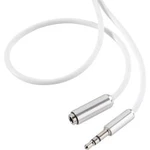 Prodlužovací kabel SpeaKa, jack zástr. 3.5 mm/jack zás. 3.5 mm, bílý, 1,5 m
