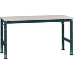Manuflex AU6039.7016 Pracovní Přístavný stůl Univerzální standardní s PVC dekorační deska, Šxhxv = 1250 x 800 x 760-870 mm