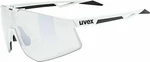 UVEX Pace Perform Small V White Mat/Variomatic Litemirror Silver Occhiali da ciclismo