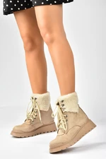 Fox Shoes Women's Mink Suede Lace-Up Boots