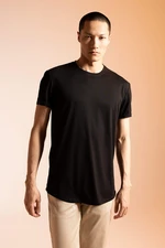 DEFACTO Long Muscle Fit Crew Neck T-Shirt