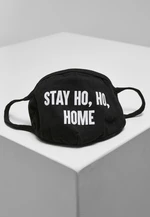 Stay Ho Ho Home Face Mask Black