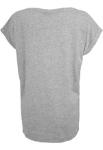 Women's T-shirt with extended shoulder grey