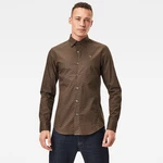 G-STAR Shirt - Dressed super slim shirt ls brown