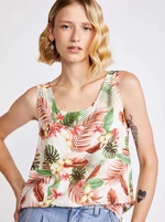 Cream floral top VERO MODA Easy - Women