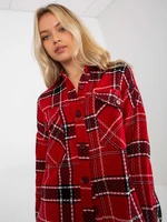 Red checkered shirt with pockets