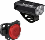 Lezyne Fusion Drive 500+/Zecto Drive 200+ Pair Satin Black/Black Front 500 lm / Rear 200 lm Lumini bicicletă