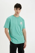 DEFACTO Regular Fit Crew Neck Printed Short Sleeve T-Shirt