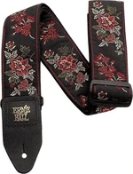 Ernie Ball Classic Jacquard Textil gitár heveder Red Rose