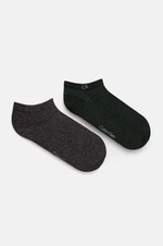 Ponožky Calvin Klein 2-pack pánské, zelená barva, 701229435