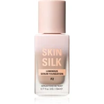 Makeup Revolution Skin Silk Serum Foundation ľahký make-up s rozjasňujúcim účinkom odtieň F2 23 ml