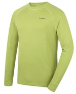 Husky  Aron M bright green, XL Pánska merino mikina