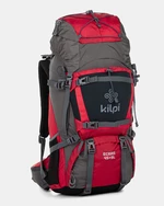Grey-red unisex sports backpack Kilpi ECRINS (45+5 l)