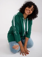 Dark green plus size sweatshirt with Miley print