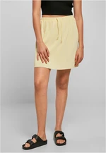 Women's mini skirt Plisse soft yellow