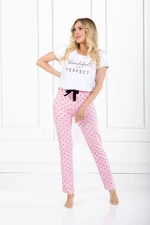 Flawless pajamas in white-pink