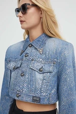 Rifľová bunda Versace Jeans Couture dámska, prechodná, 76HAS458 DS013M30