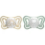 Chicco Physio Light Physio Forma Night cumlík 2-6 m Gold/Green 2 ks