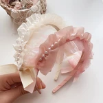 Baby Headband Lace Girls Nylon Hair Accessories For Children Princess Head Wrap Infant Cute Headbands Newborn Photo Props