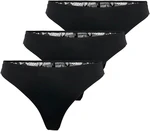 ONLY 3 PACK - dámská tanga ONLCHLOE 15275733 Black S