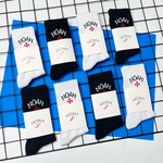 High Quality NOAH Cross Letter Embroidered Mid Tube Socks Men Women's Fashionable Casual Sports Cotton Socks
