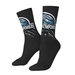 Jurassic World Dominion Jurassic Park Mens Crew Socks Unisex Cute Dinosaur Spring Summer Autumn Winter Dress Socks