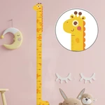 1pc Cartoon Animals Height Measure Wall Sticker Giraffe Wallpaper for Kids Room Nursery Child Growth Ruler Growth Chart