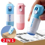 Portable Mini Thermal Paper Correction Fluid with Unboxing Knife Data Identity Protection 10ml Hide Modification Tools