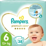 Pampers Premium Care Size 6 jednorázové pleny 13+ kg 38 ks