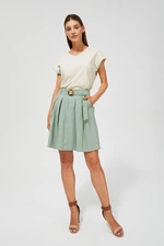 Skirt with decorative belt