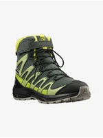 Green and Black Boys' Outdoor Ankle Boots Salomon XA PRO - Unisex