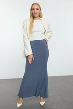 Trendyol Anthracite Body-Smoothing Fish Shape Flexible Skirt