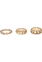 Rings 3-Pack - Gold Colors