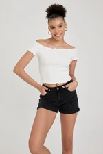 DEFACTO Cool Fitted Ribbed Camisole Short Sleeve T-Shirt