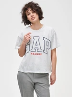 GAP Tričko Logo Prague easy short sleeve tee - Dámské