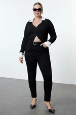 Trendyol Curve Black High Waist Plus Size Skinny Jeans