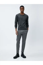 Koton Basic Sweater Crew Neck Slim Fit Long Sleeve Textured