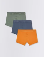 Organic Basics Core Trunks 3-Pack Seaweed / Ocher / Rainy Blue L