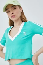 Tričko adidas Originals HG6596 zelená barva, HG6596-HIREGR