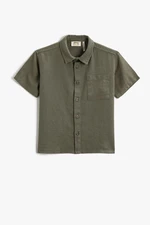 Koton Linen Blend Shirt Short Sleeve