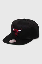 Kšiltovka Mitchell&Ness CHICAGO BULLS černá barva, s aplikací