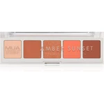 MUA Makeup Academy Professional 5 Shade Palette paletka očních stínů odstín Amber Sunset 3,8 g