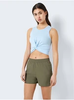 Light blue women's crop top Noisy May Twiggi - Women