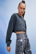 Koton Oversize Crop Athlete Sweatshirt