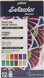 Pébéo Setacolor Színkészlet textilekhez 12x20 ml