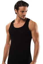 Dagi Black Combed Cotton Compact Athlete Men's Singlet.